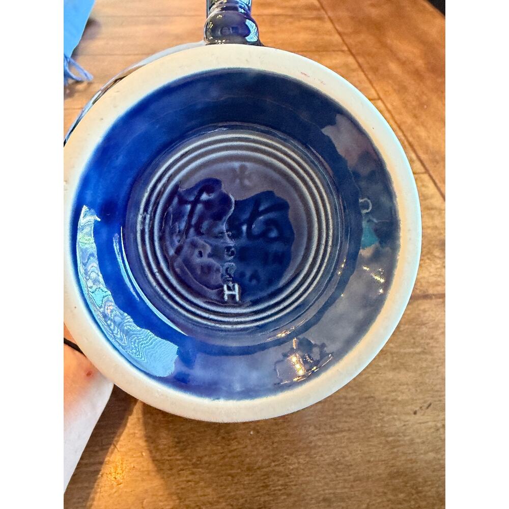 fiesta cobalt blue teapot with lid hlc usa fiestaware homer laughlin - Picture 8 of 9